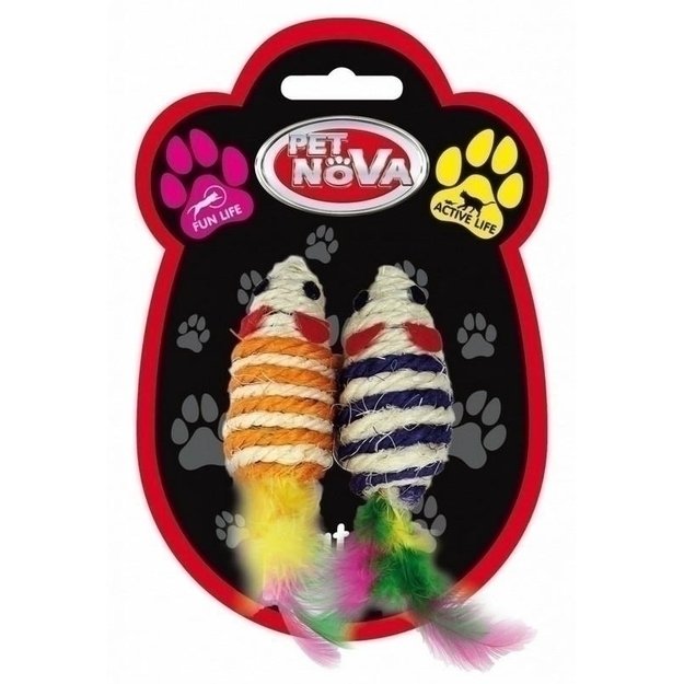 Žaislas katei - Dvi pelytės, 12 cm