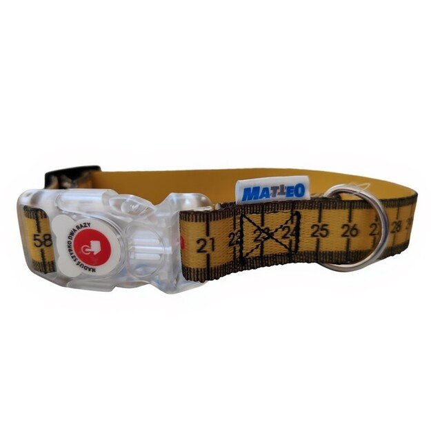 Antkaklis šunims su šviečiančia sagtimi METRAS, 20 mm, 20-35 cm, LED, Matteo 