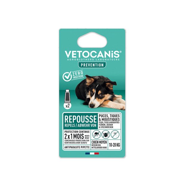 Vetocanis atbaidantis biologinis antkaklis šunims nuo 10 iki 20 kg