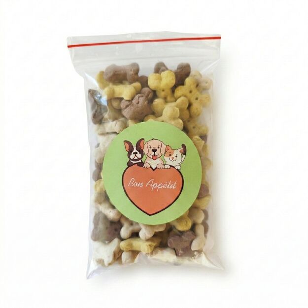 Sausainiai šuniukams, kauliuko formos, Bones Puppy Mix, 100 g 1