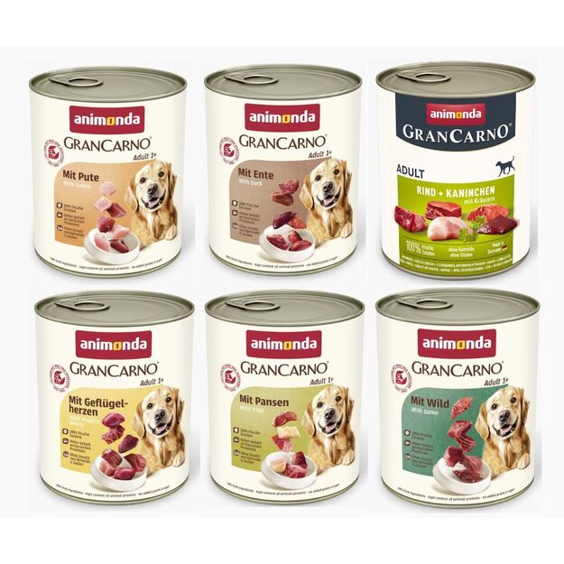 Animonda GranCarno Adult konservų rinkinys 6 x 800 g, #2