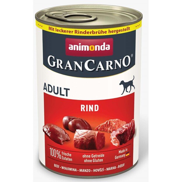 Animonda GranCarno Adult Beef: konservai šunims su šviežia jautiena, 400 g