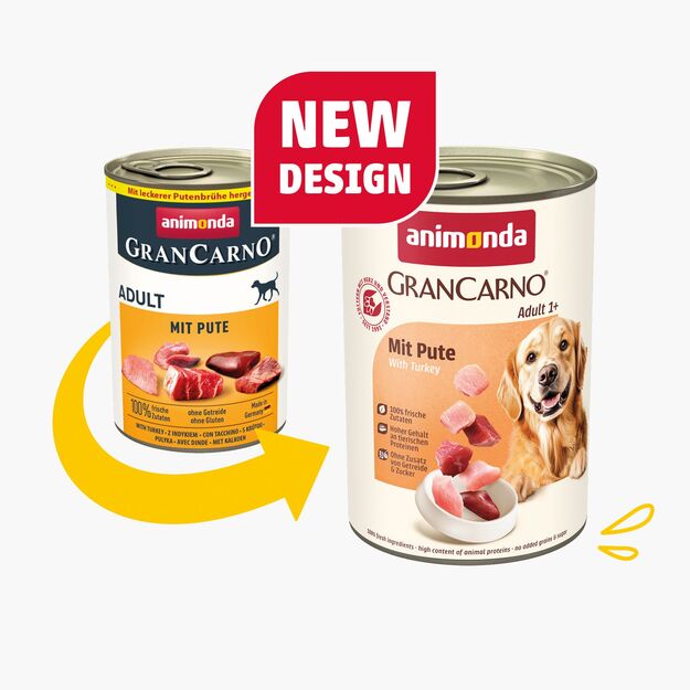 Animonda GranCarno Adult: konservai suaugusiems šunims su kalakutiena, 400 g