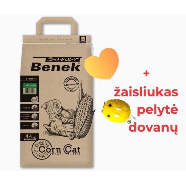 Kraikas katėms kukurūzinis, CORN CAT ULTRA Certech, sušokantis, 7 l, 4,4 kg