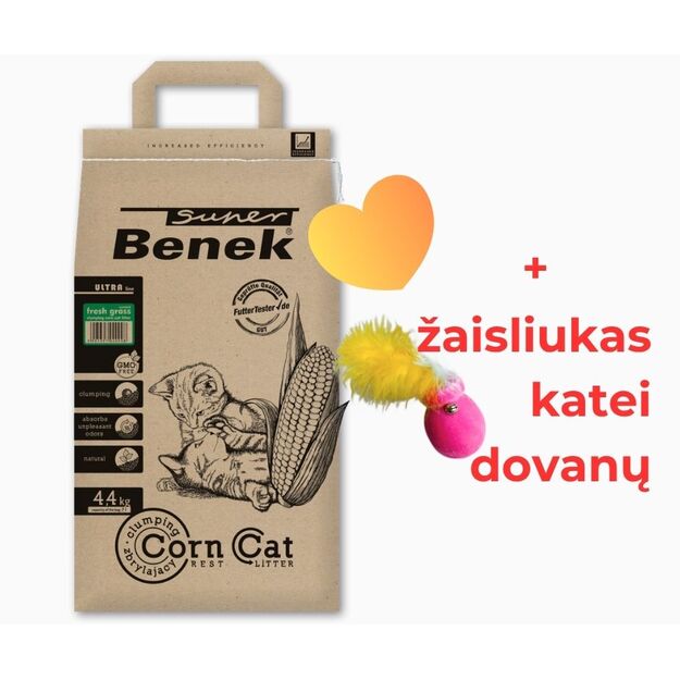 Kraikas katėms kukurūzinis, CORN CAT ULTRA Certech, sušokantis, 7 l, 4,4 kg