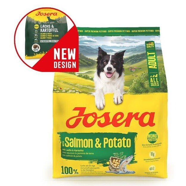 Josera Salmon & Potato 12,5 kg - begrūdis sausas maistas šunims su lašiša