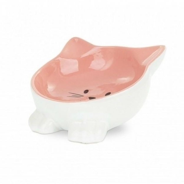 Dubenėlis katei keraminis ant kojelių, 11,5 cm