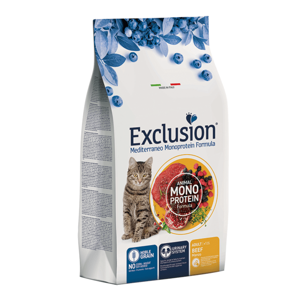 Exclusion Exclusion Mediterraneo Monoprotein sausas pašaras katėms su jautiena, 1,5 kg