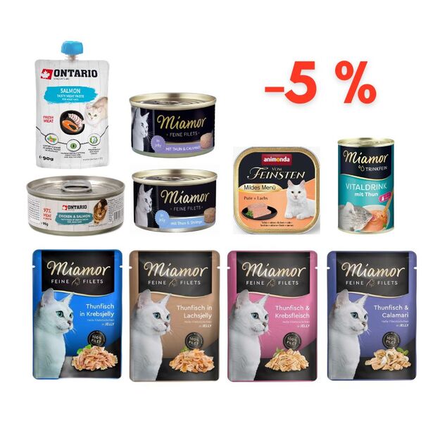 Konservų katėms rinkinys VANDENYNAS (-5 %)
