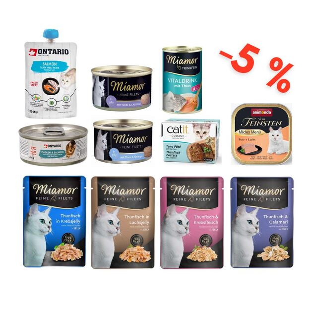 Konservų katėms rinkinys VANDENYNAS (-5 %)