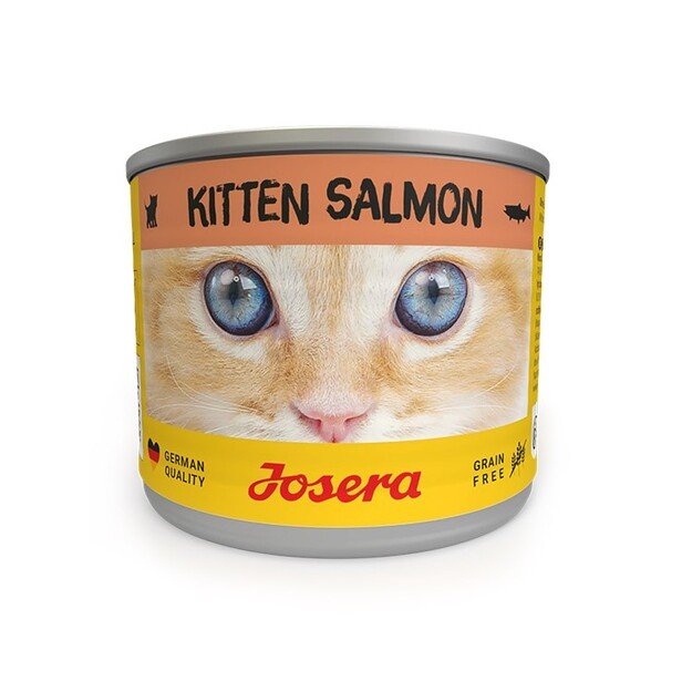 Josera Kitten Salmon begrūdis konservuotas pašaras jaunoms katėms su lašiša, 200 g