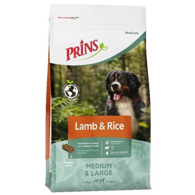 Prins ProCare Lamb Rice Hypoallergic sausas pašaras suaugusiems šunims turintiems jautrią odą ir kailį 3 kg