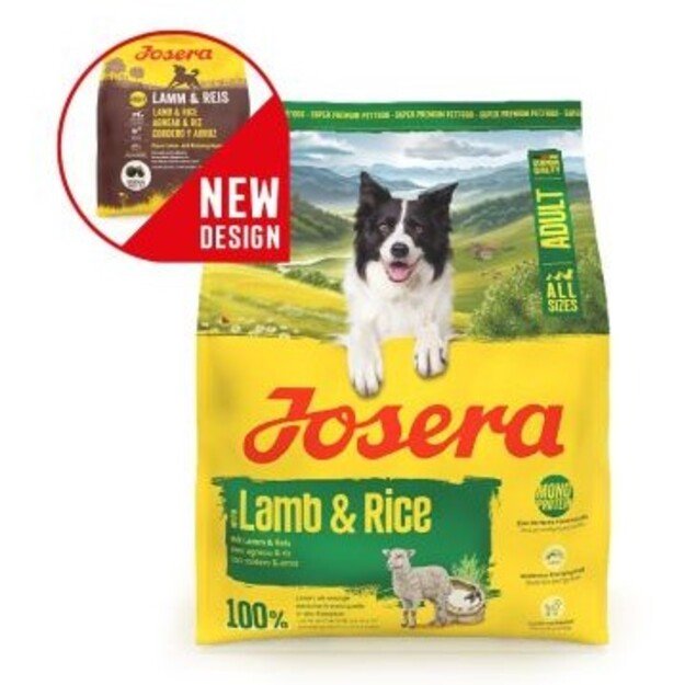 JOSERA LAMB & RICE pašaras šunims su ėriena, 12,5 kg