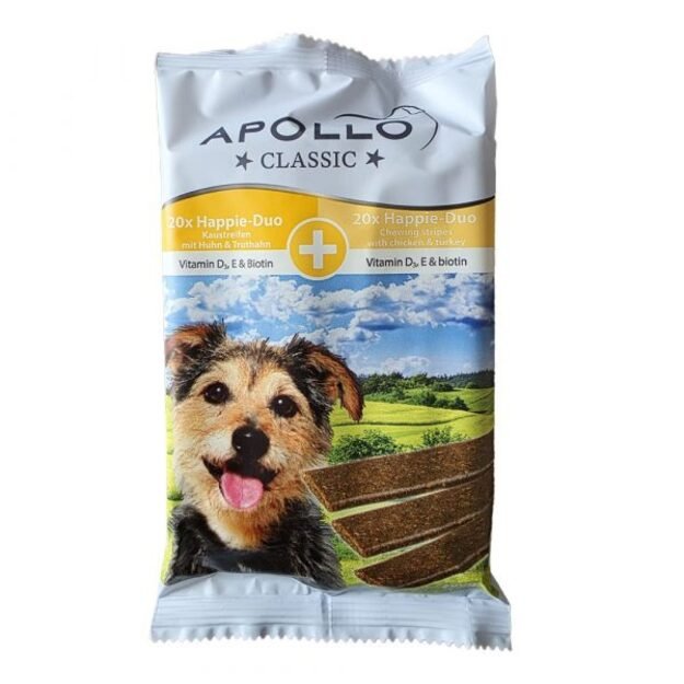 Apollo Happie Duo kramtomi batonėliai su vištiena ir kalakutiena 200g