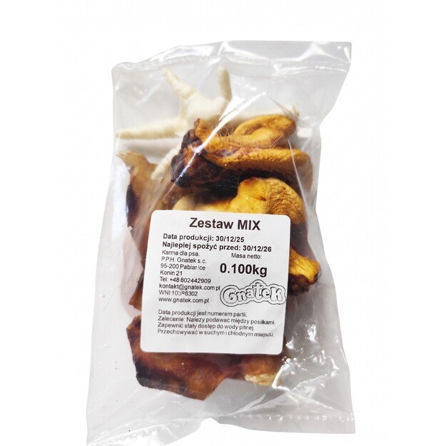 Natūralių skanėstų šunims rinkinukas, 100 g, ĮVAIRUS MIX 