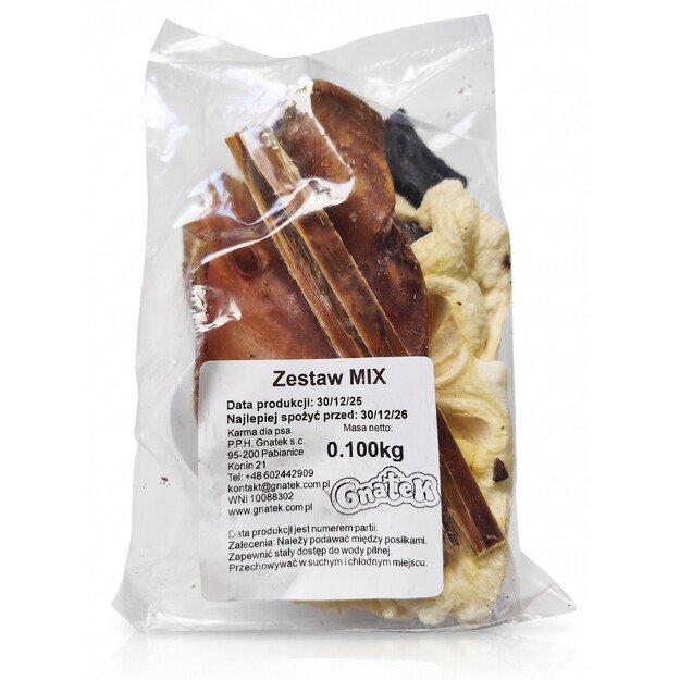 Natūralių skanėstų šunims rinkinukas, 100 g, ĮVAIRUS MIX  2