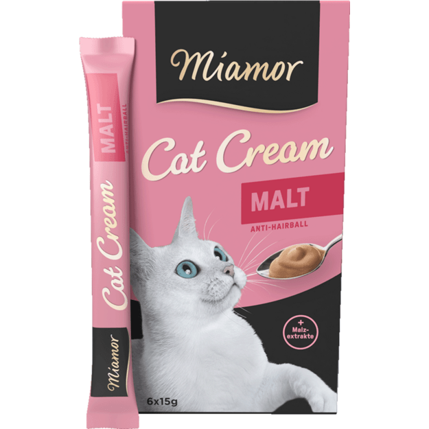 Miamor skanėstai katėms - salyklo ekstrakto kremas, 6*15 g, Miamor Malt Cream