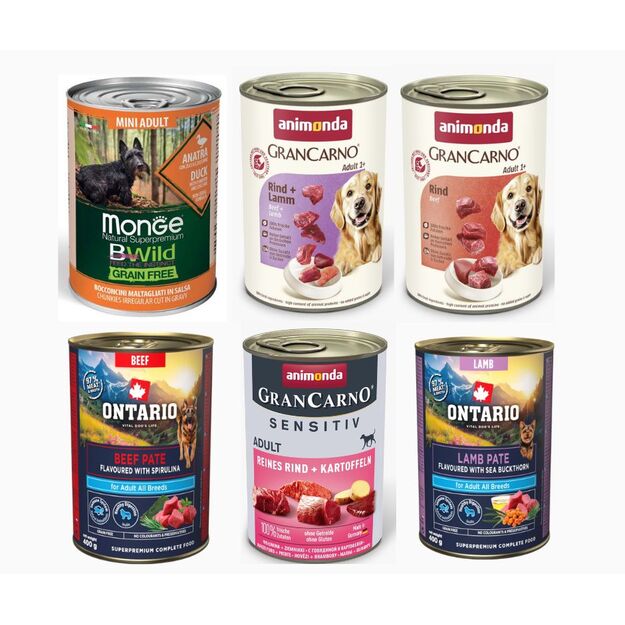 Konservų rinkinys IŠRANKIEMS šunims, 6 x 400 g 2