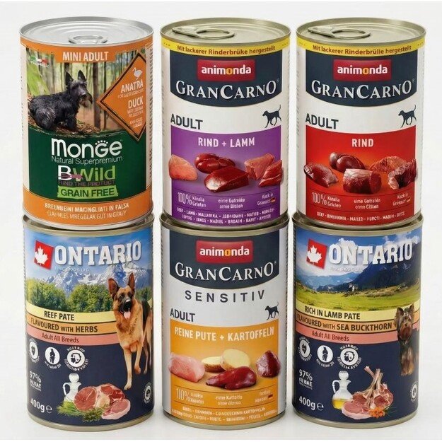 Konservų rinkinys IŠRANKIEMS šunims, 6 x 400 g