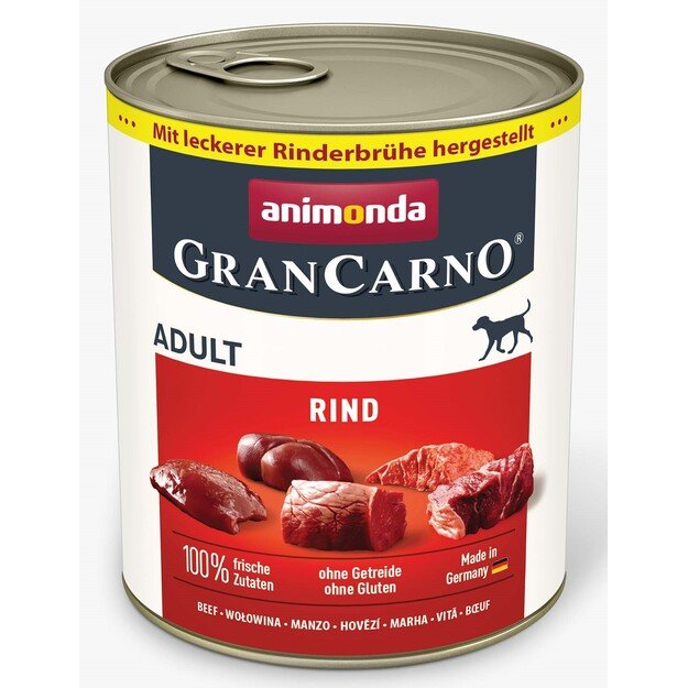 Animonda GranCarno Adult Beef: konservai šunims su šviežia jautiena, 800 g