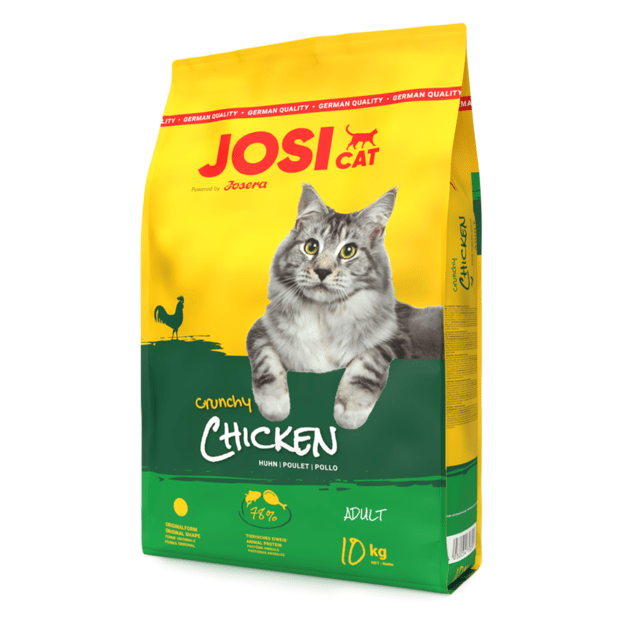 JosiCat Crunchy Chicken sausas maistas suaugusioms katėms su vištiena, 10 kg