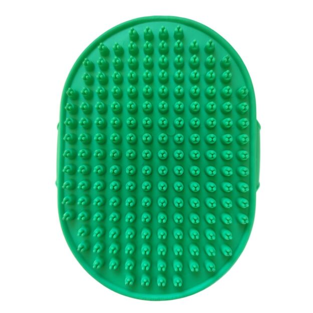 Ovalus guminis šepetys gyvūnui ant delno, 9 x 13 cm, Lessie Land