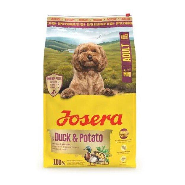 Josera Mini Duck+Potato sausas pašaras mažų veislių šunims su antiena, 10 kg