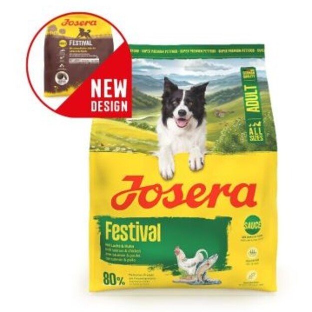 JOSERA FESTIVAL pašaras šunims su lašiša, 12,5 kg