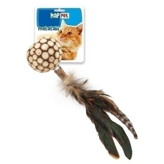 Žaislas katei - Matatabi kamuoliukas su plunksnomis