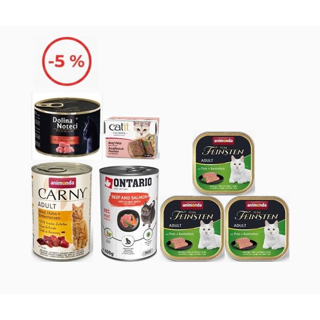 Konservų katėms rinkinys SOTUSIS (-5 %)