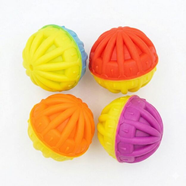 Žaislas šuniui - Kvepiantis ažūrinis guminis kamuoliukas, 7 cm