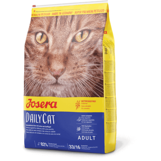 Josera DailyCat 10 kg - begrūdis sausas maistas katėms