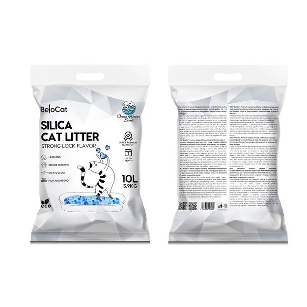 Silikoninis kačių kraikas BeloCat 10 l / 3,9 kg 1