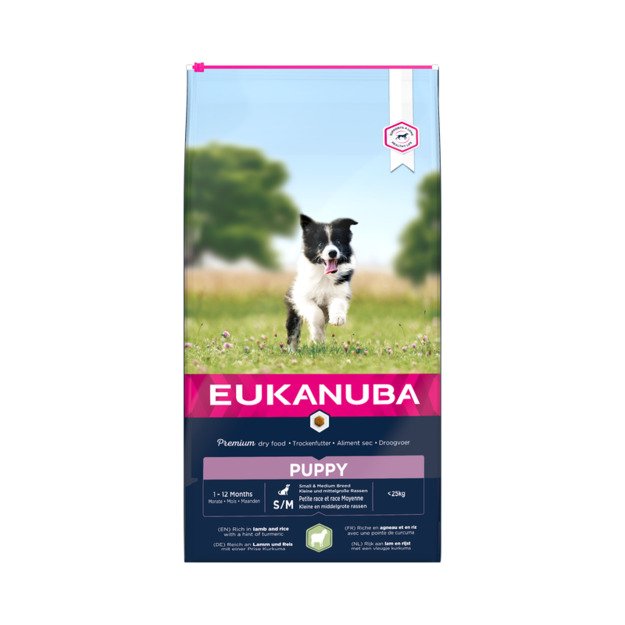 Eukanuba Puppy S/M Breeds Lamb & Rice 12 kg
