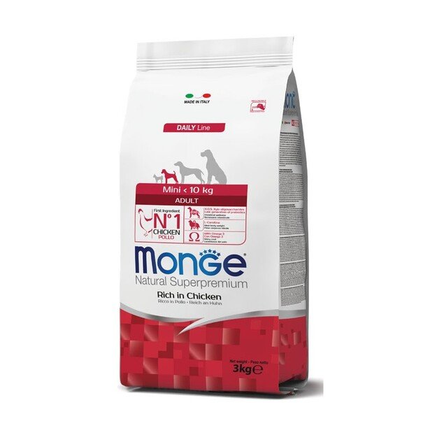 Monge mini adult sausas pašaras (vištiena) 7,5kg