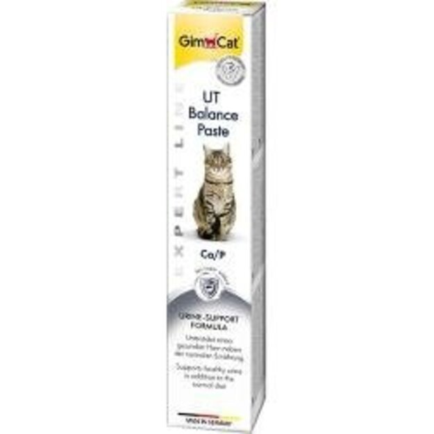 GimCat maisto papildas katėms - UT Balance (Urinary) pasta kačių šlapimo sistemai, 50 g