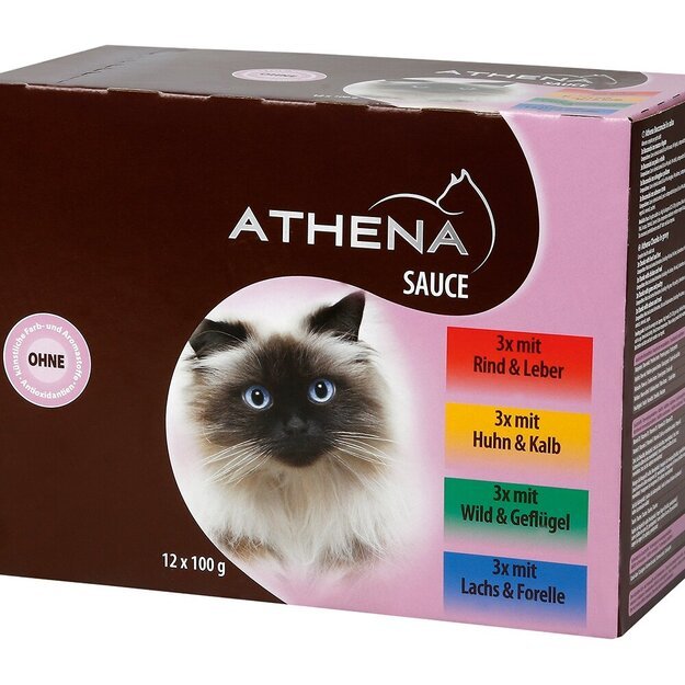 Athena guliašas katėms padaže, 12x100 g
