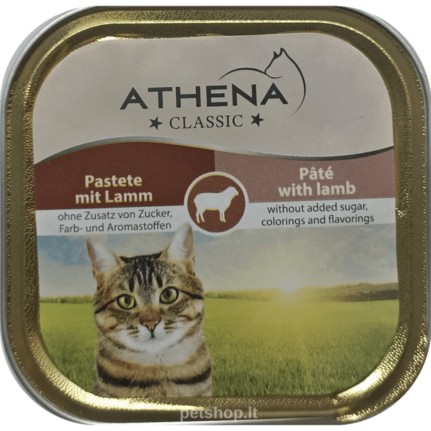 Athena paštetas katėms su ėriena, 100 g