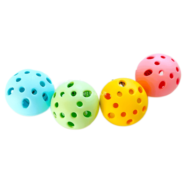 Žaislas katei - Plastikinis kamuoliukas, 4 cm