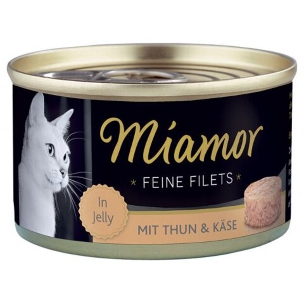 24 vnt. Miamor Super Premium konservai katėms su tunu ir sūriu, 100 g