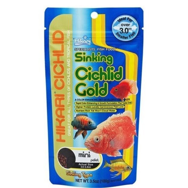 HK Cichlid Gold Sinking Mini, 342 g