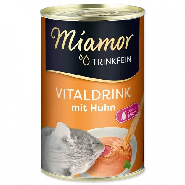 Gėrimas katėms - Miamor Trinkfein Vitaldrink su vištiena, 135 ml