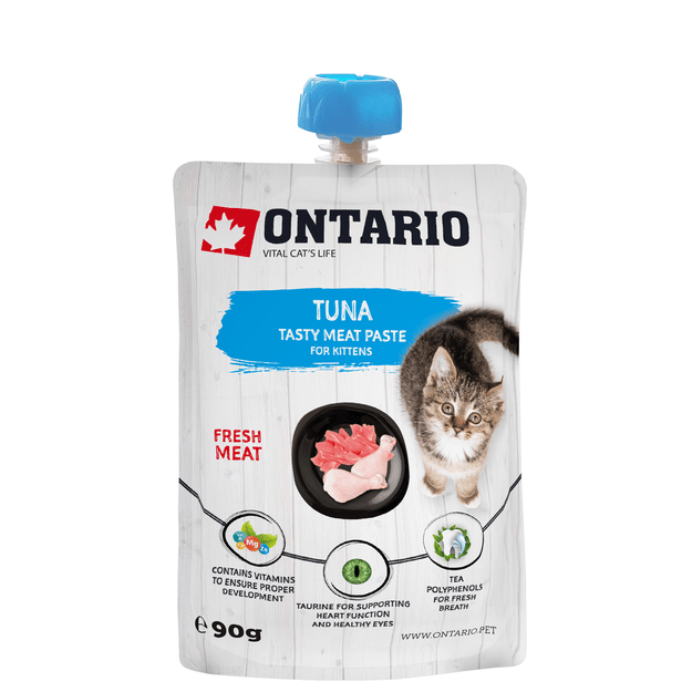 Pasta kačiukams su tunu - Ontario Kitten Tuna Fresh Meat Paste, 90 g