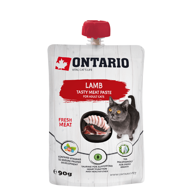 Pasta katėms su ėriena – Ontario Lamb Fresh Meat Paste, 90 g.