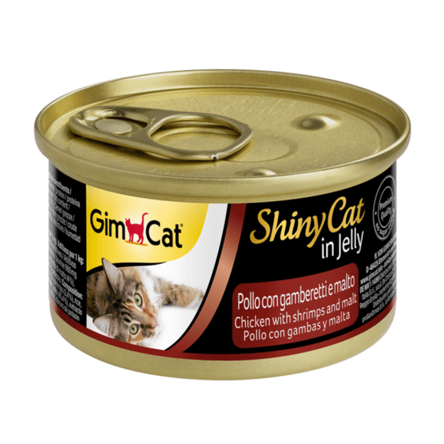 ShinyCat konservai katėms su vištiena, krevetėmis ir salyklu, 70 g, ShinyCat Chicken&Shrimps&Malt