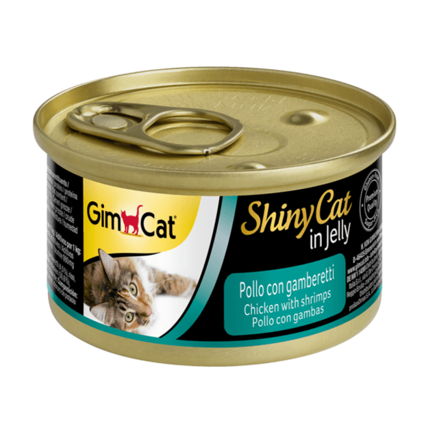 ShinyCat konservai katėms su vištiena  ir krevetėmis, 70 g, ShinyCat Chicken&Shrimps