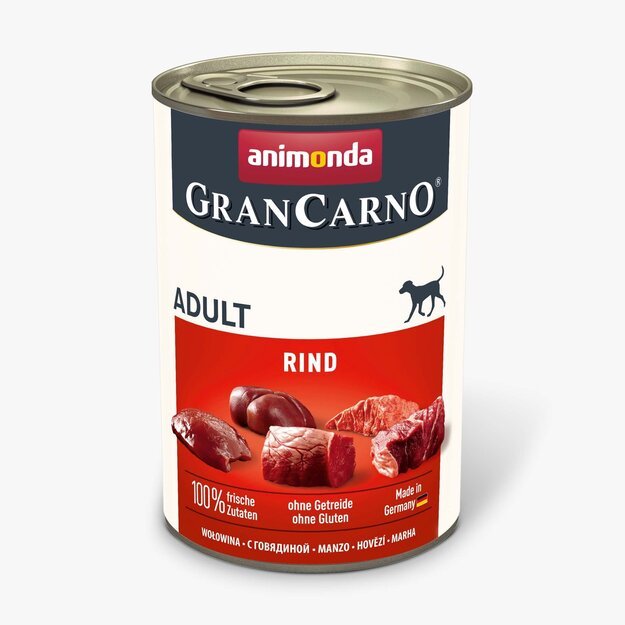 Animonda GranCarno Adult Beef: konservai šunims su šviežia jautiena, 400 g