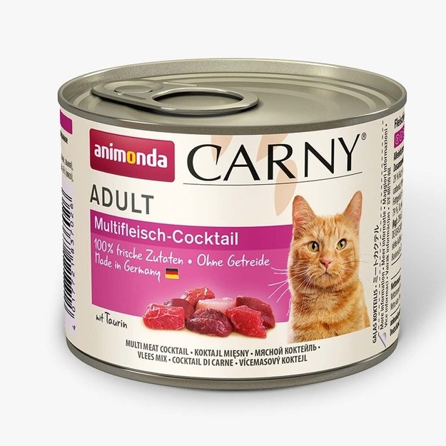 Animonda Carny Adult Multi-Meat-Cocktail – konservai katėms Mėsos kokteilis, 200 g