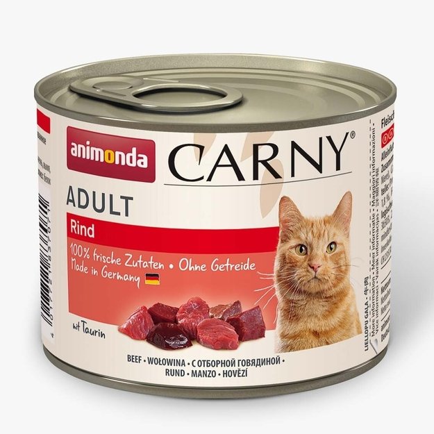 Animonda Carny Adult Beef – konservai katėms su šviežia jautiena, 200 g