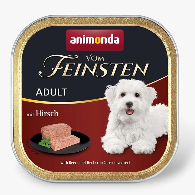 Animonda Vom Feinsten Adult with Deer - konservai suaugusiems šunims su elniena, 150 g